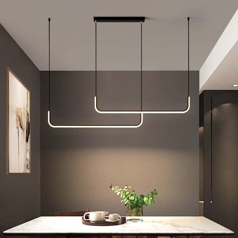 Elara Sleek Pendant Light With LED Metal And Silicone Style