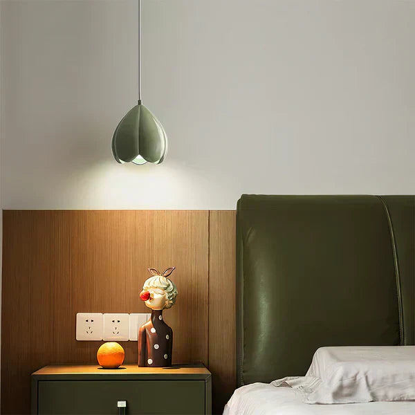 Marenelle Cream Glass Pendant Light With Subtle Warm Glow