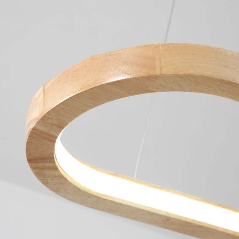 NovaHaus Lunara Modern Pendant Lamp In Metal And Wood For Contemporary Interiors