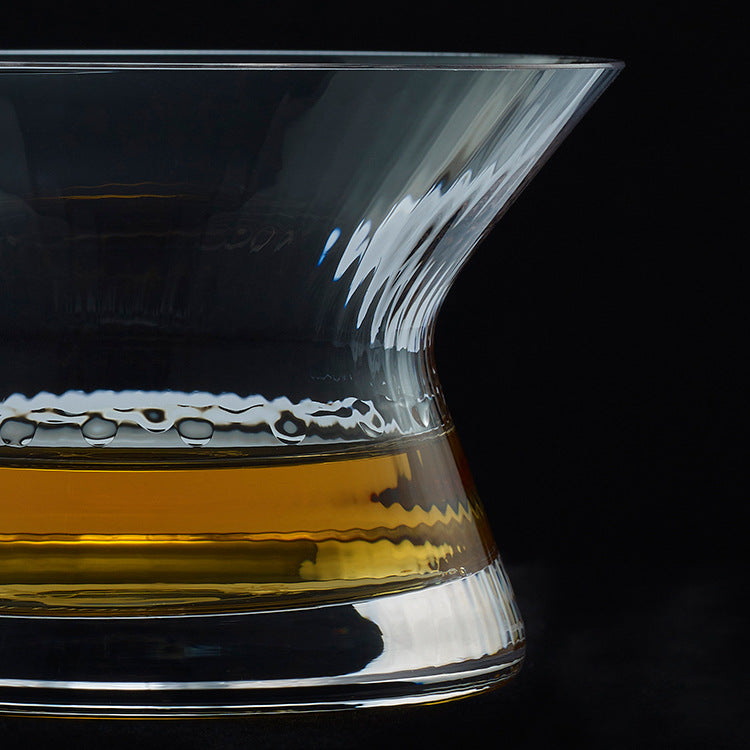 Crystal Whisky Glass With Funnel Design 170ml Handmade Japanese Boxed Set Connoisseurs