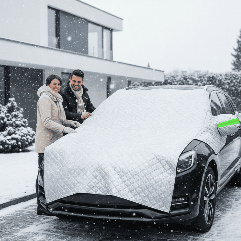 FrostGuard Reflective All Weather Car Cover Against Frost and Heat