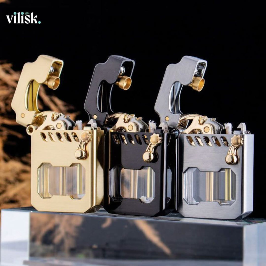 ForgeFlare Windproof Lighter With Gear Mechanism And Style