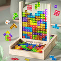 GreenCube Tetris Board Sustainable Puzzle Game for the Whole Family