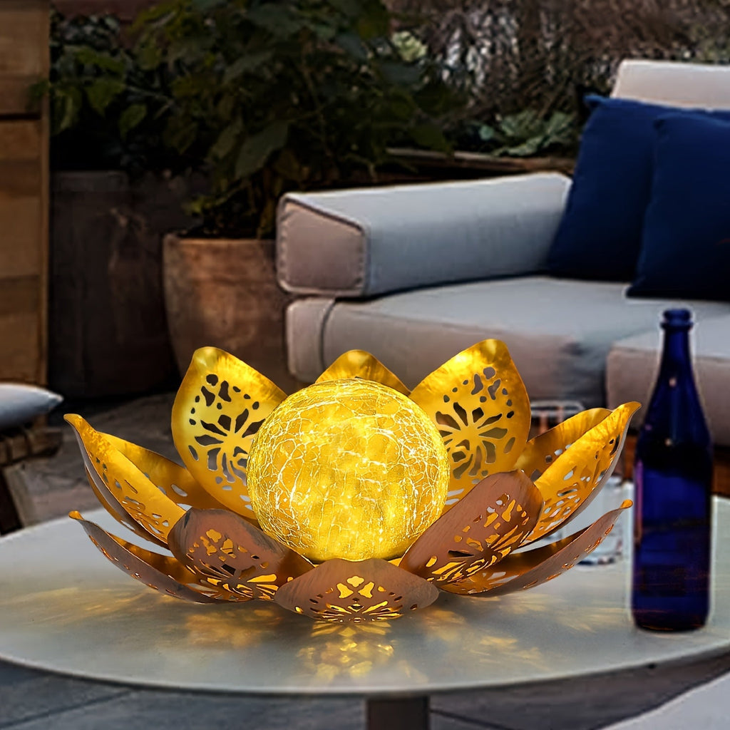 Lampă de grădină Solar Lotus