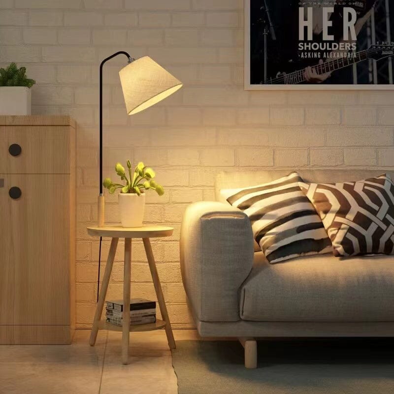 Aurelia Floor Lamp With Integrated Table and Storage