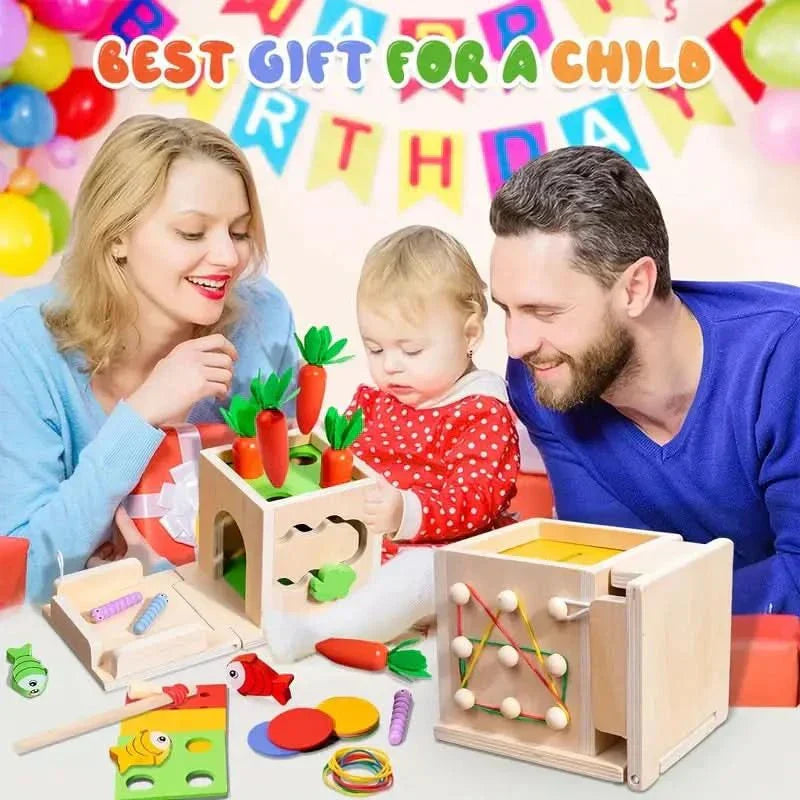 NovaTrail PlayCube: 8-In-1 Montessori Baby Play Box For Development And Creativity