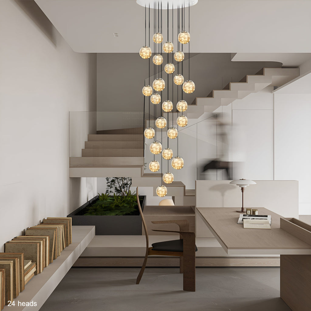 Bella Glass Ball Chandelier | Fervei