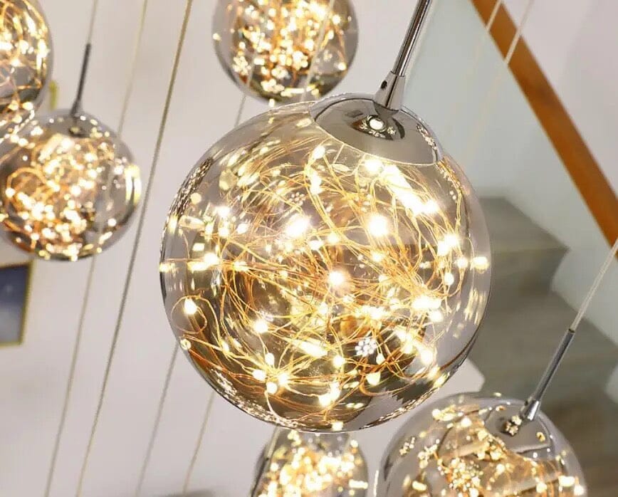 Bella Glass Ball Chandelier | Fervei