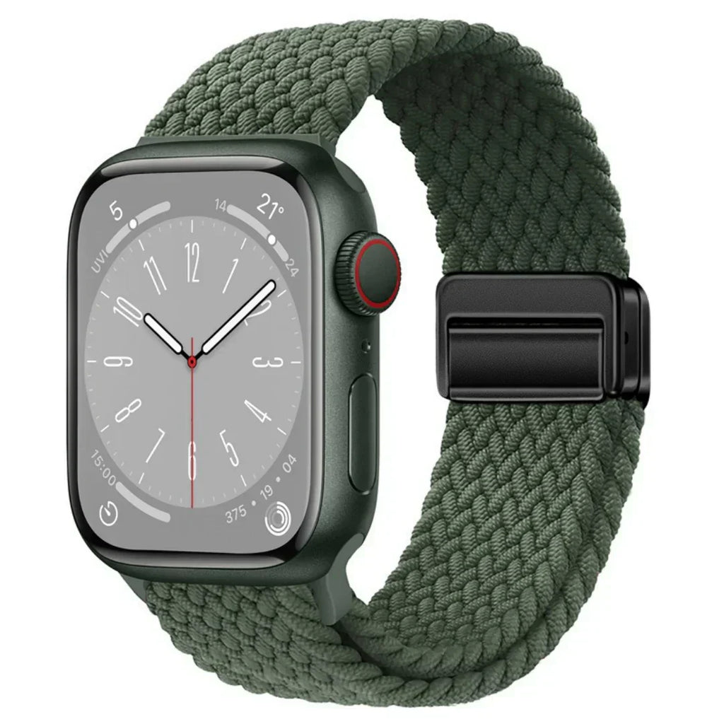 Bracelet Apple Watch avec fermeture magnétique en nylon pour un ajustement sécurisé