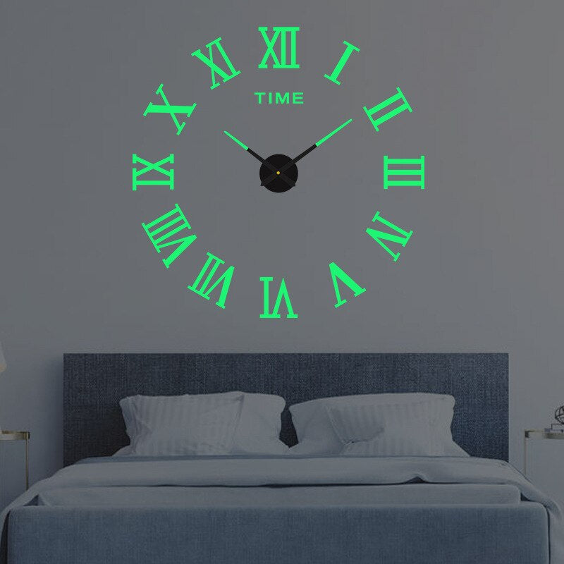 KreativDesign Artistic DIY Clock For Walls With Color And Size Options