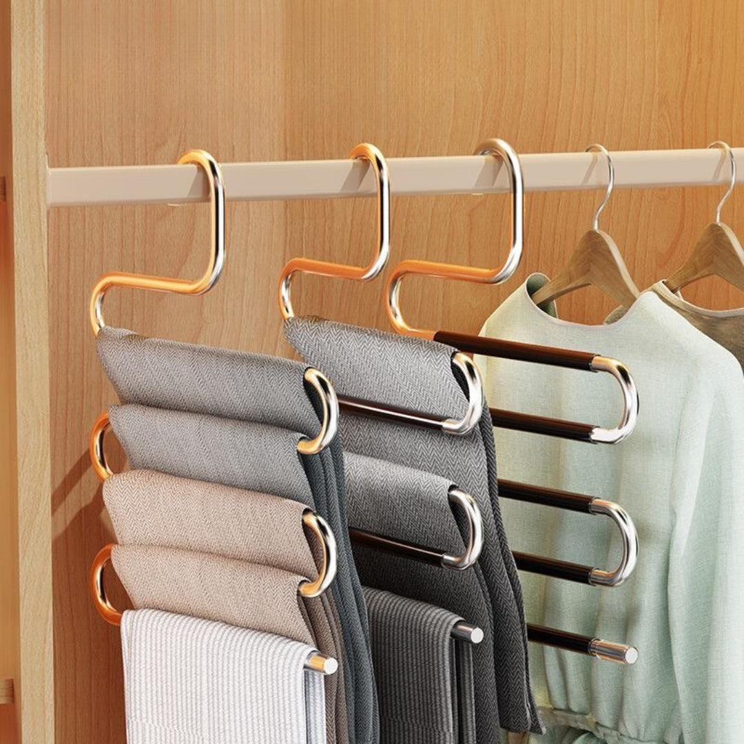 Dagny Stackable Trousers Hanger With Multiple Tiers For Closet Space