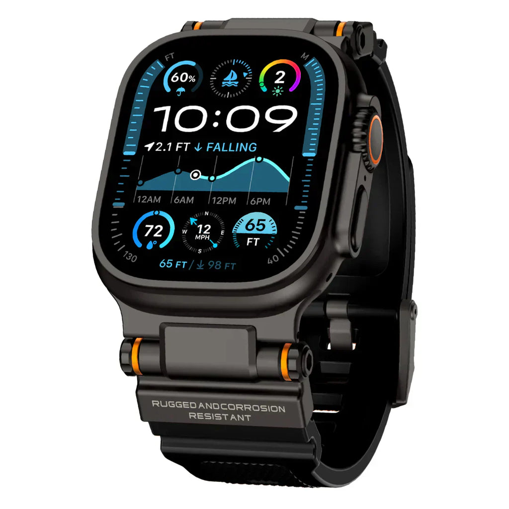 Silikonový řemínek Mecha Design kompatibilní s Apple Watch pro každodenní pohodlí