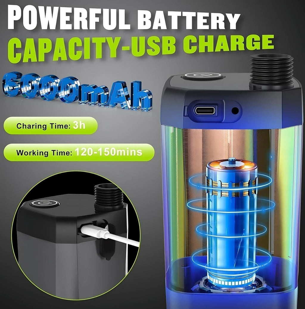 Portable Compact Outdoor Shower With Electric Pump For Camping