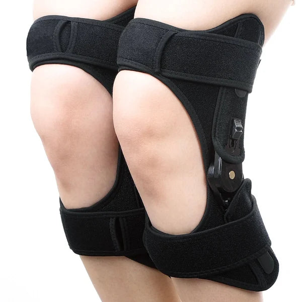 Ginocchiera con sistema a molla per movimento stabile e comfort regolabile