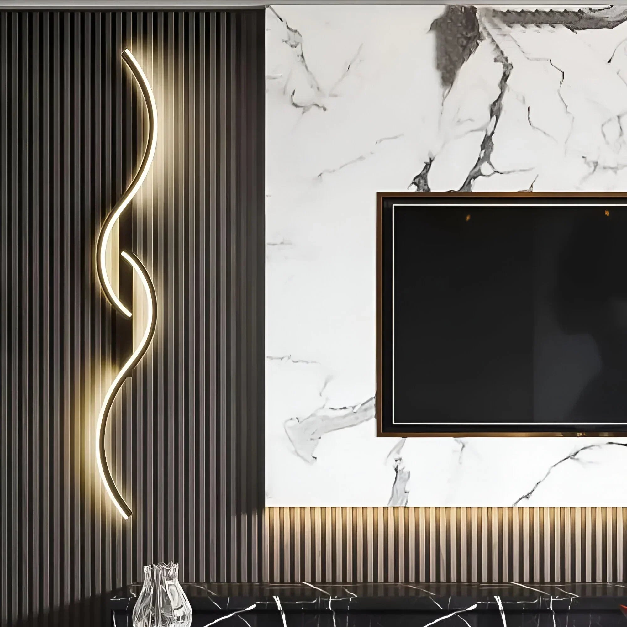 LumaArc Curved LED Wall Fixture For Modern Ambient Accent Lighting