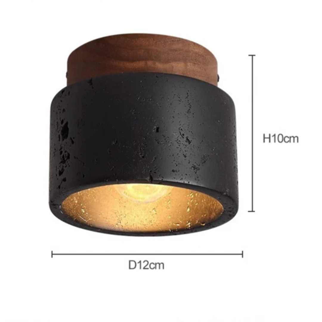StoneGlow Stone Look Ceiling Light For Living Rooms And Hallways