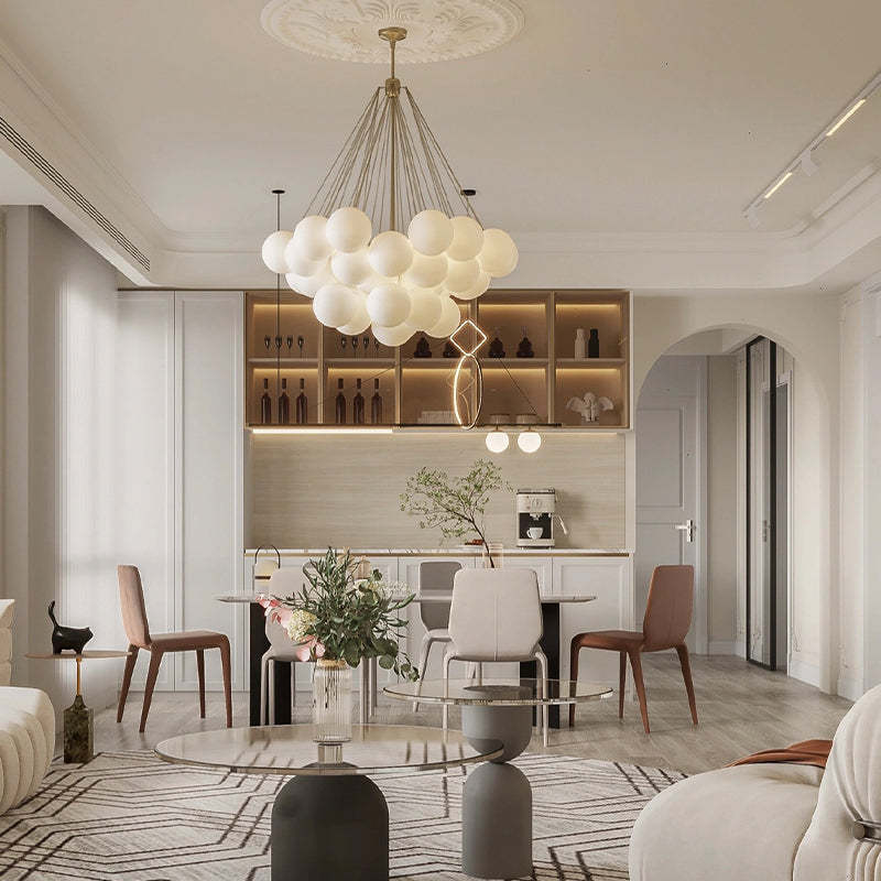 Aurea Pendant Lamp With Metal And Glass For Modern Rooms