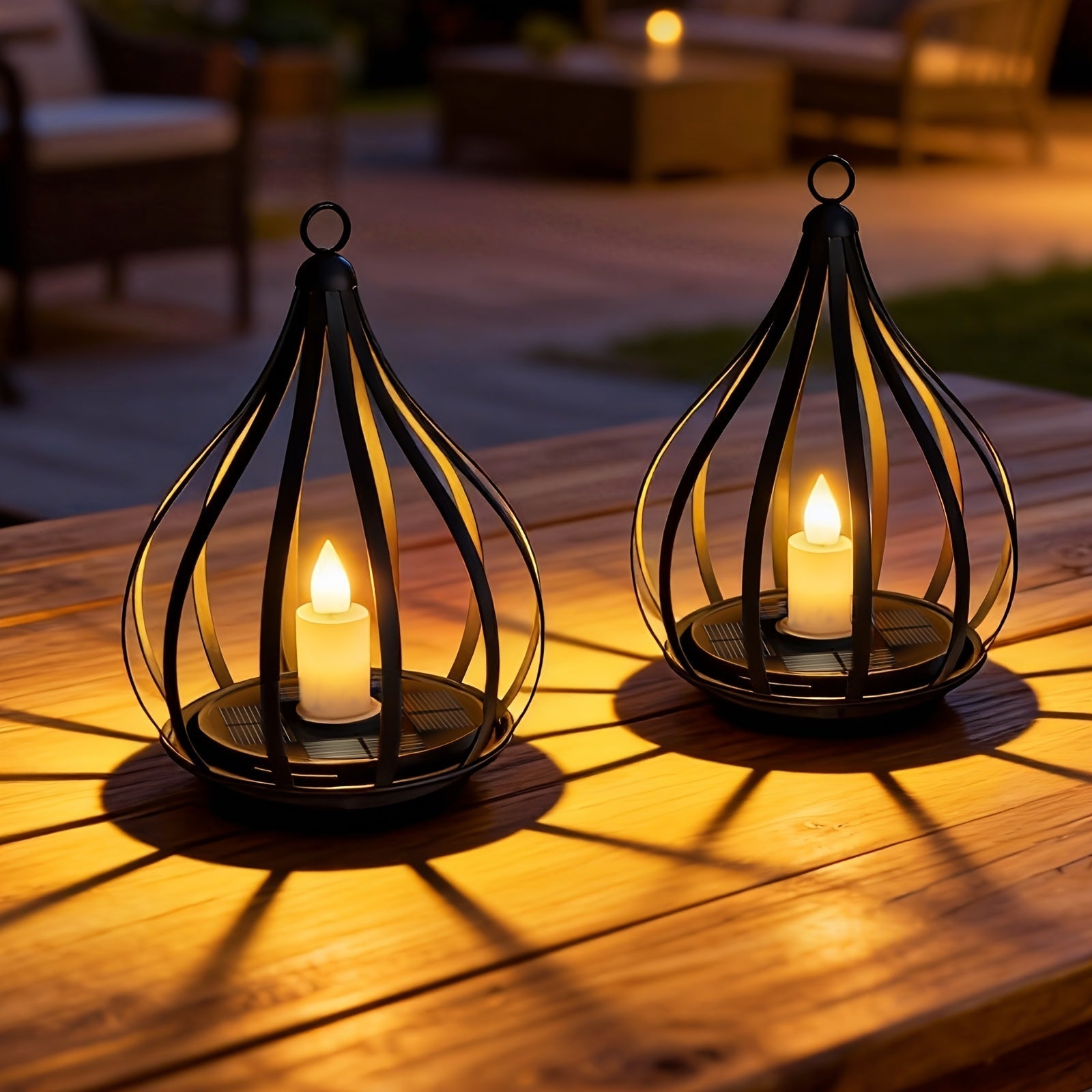 Hanging Solar Candle Lantern