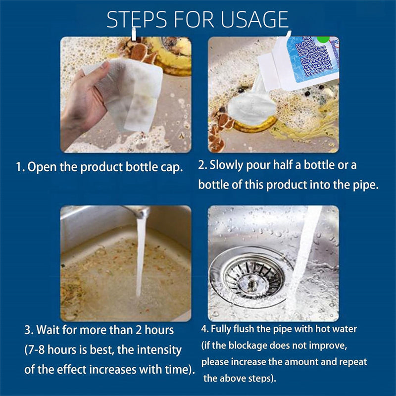 350G Drain Gel Cleaner For All Pipes Safe And Effective Unblocker