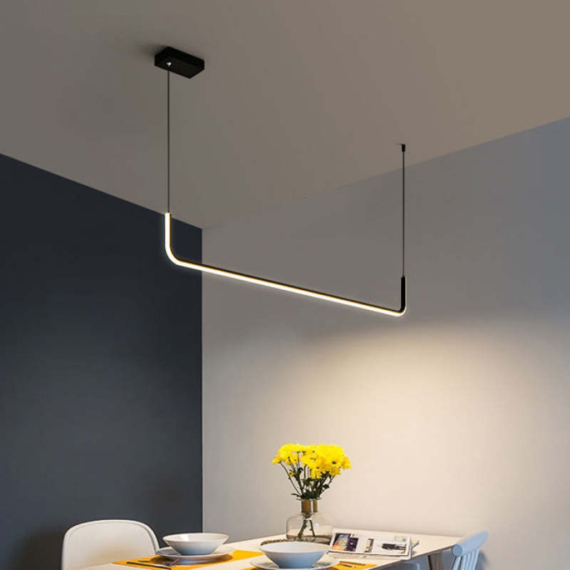 Elara Sleek Pendant Light With LED Metal And Silicone Style