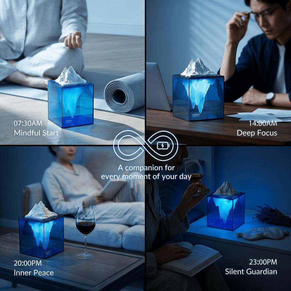 Lumină de noapte pentru meditație vizuală, ideală pentru spații ambientale relaxante
