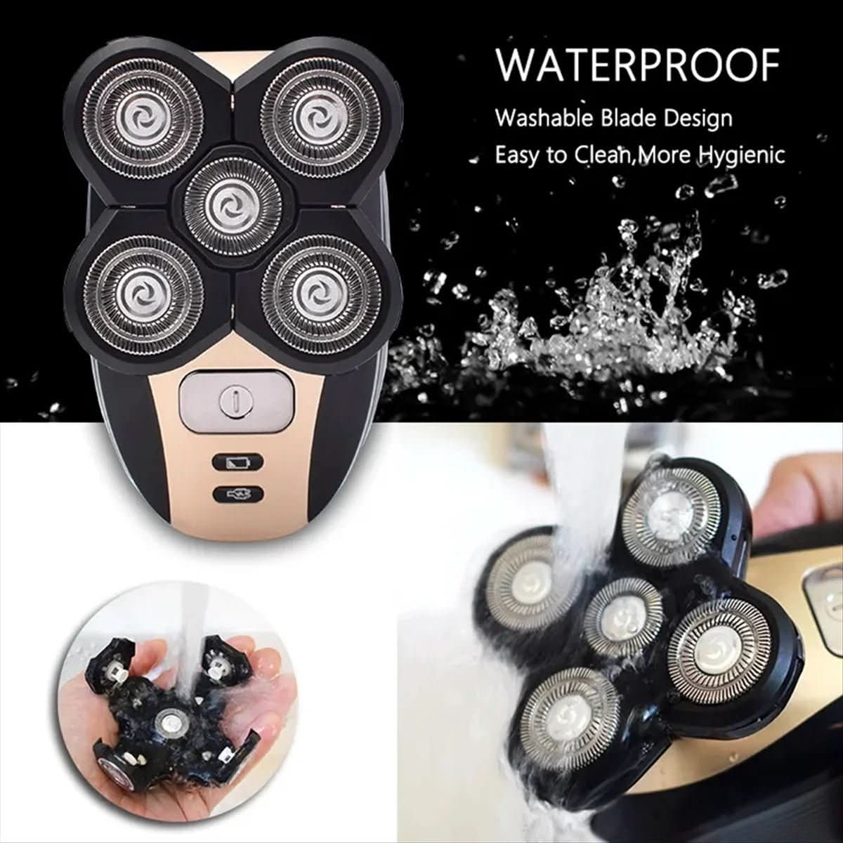 FlexTrim Pro 5-In-1 Trimmer With Floating Shaving Heads And Accessories