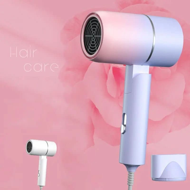 GlideFold Foldable Hair Dryer With Ion Technology For Shiny Hair