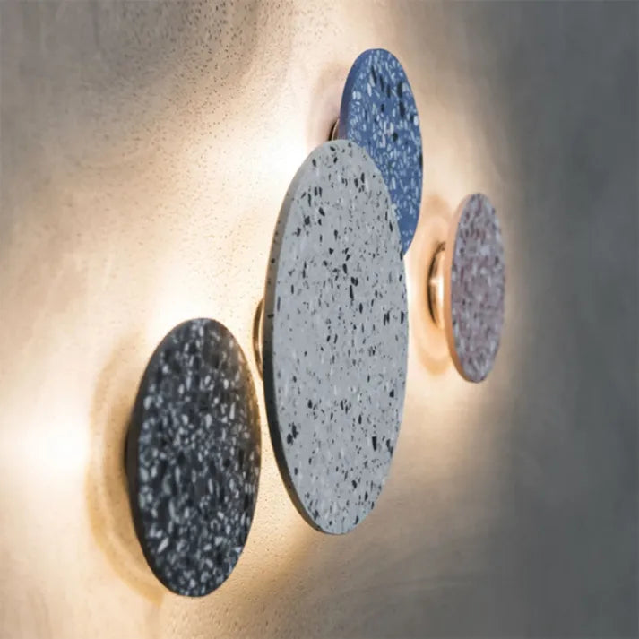 TerraGlow Nordic Terrazzo Væglampe til Hjemmeindretning og Opholdsrum