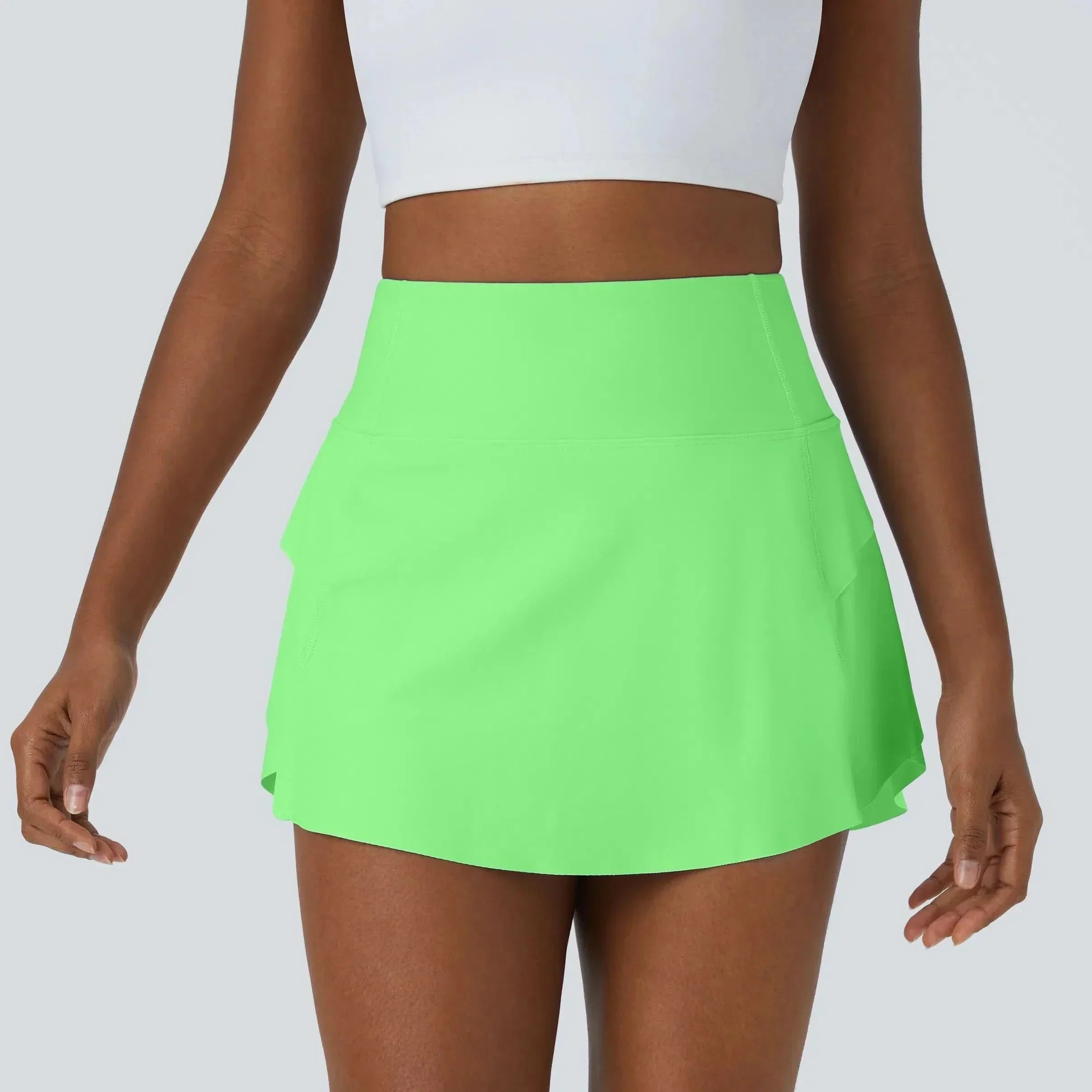 FlowPulse 2-In-1 Dance Skirt With Integrated Shorts And Hidden Back Pocket