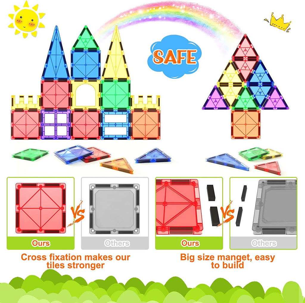 NovaBuild Montessori magnetické dlaždice pro kreativní děti