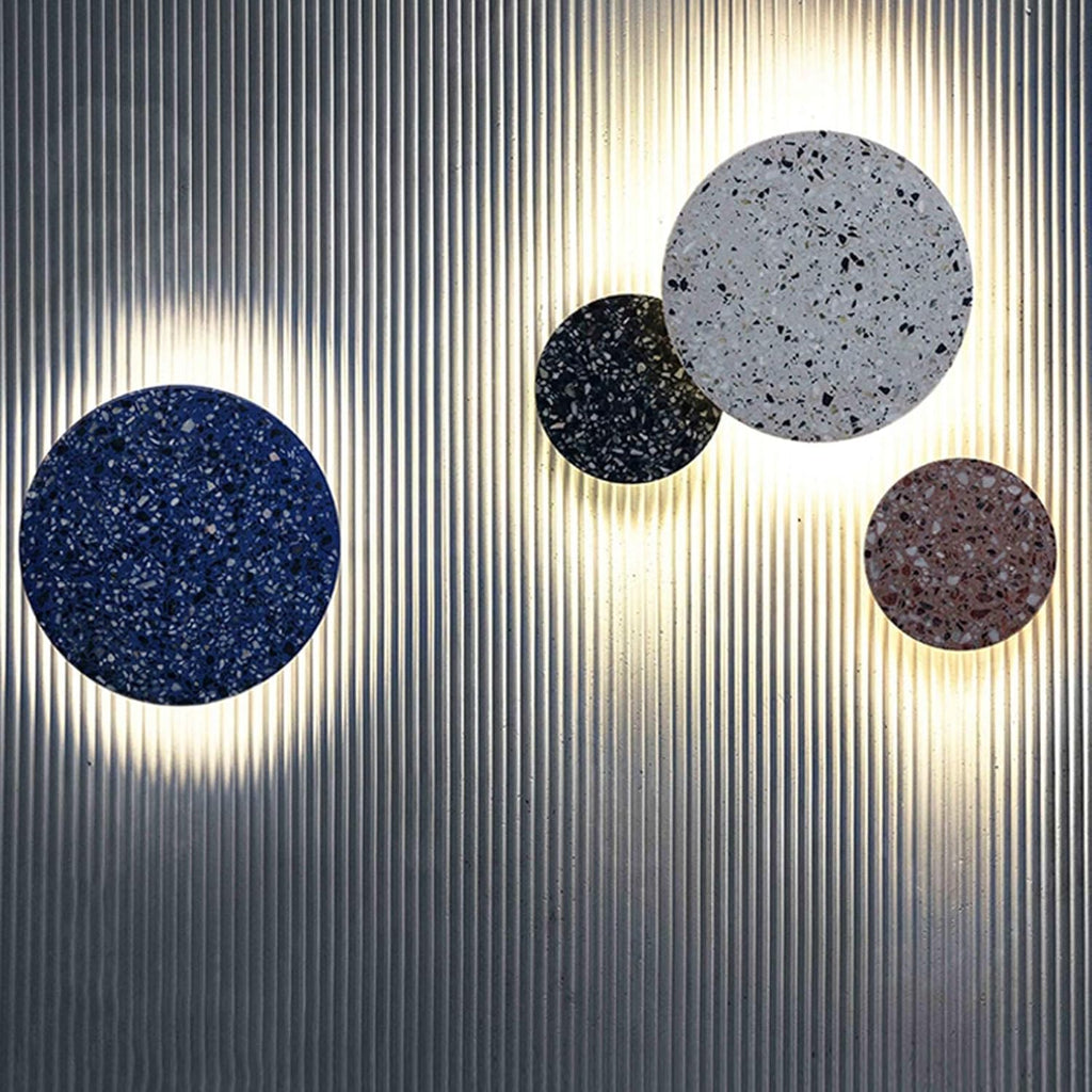 TerraGlow Nordic Terrazzo Væglampe til Hjemmeindretning og Opholdsrum