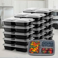 Lunch box a tre scomparti per una pianificazione efficiente dei pasti e il controllo delle porzioni