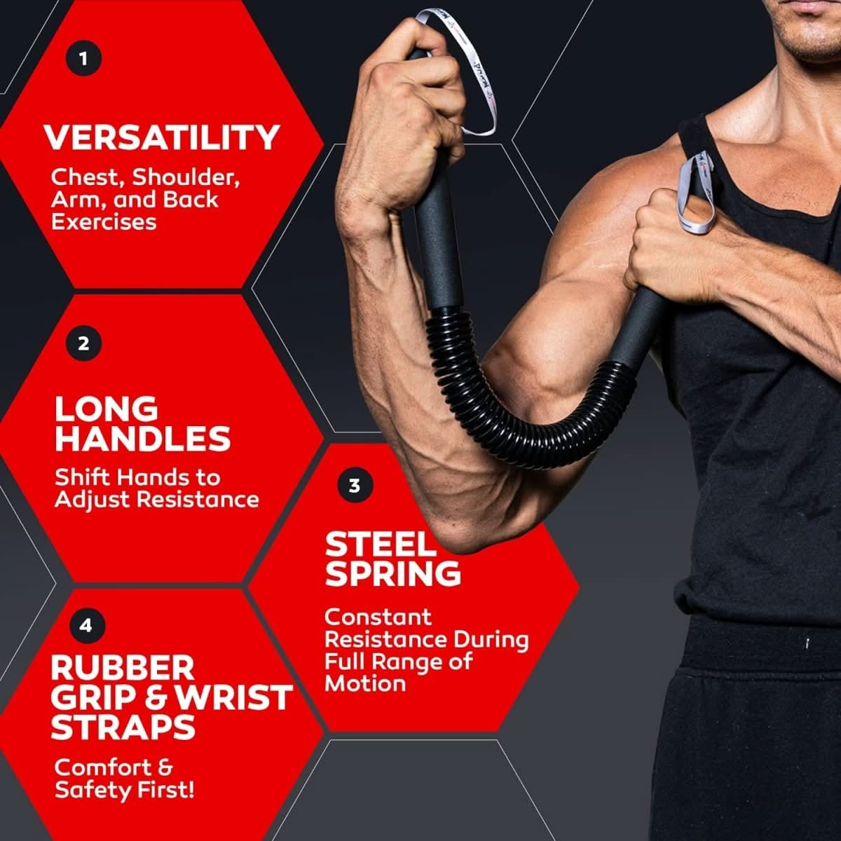 FlexForge Adjustable Training Bar For Effective Upper Body Training At Home
