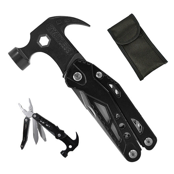 19-in-1 Multitool Hammer – Versatile Tool Combining Hammer, Pliers, Screwdriver, Knife, Bottle Opener, and 13 Extra Functions for Camping, DIY, and Emergencies