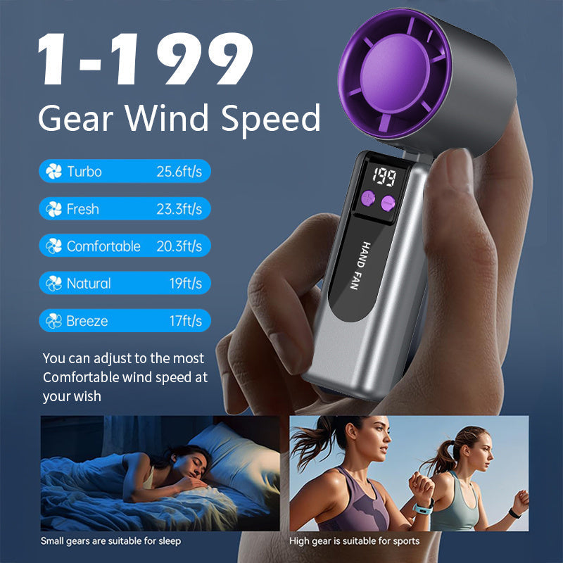 Ventilatore tascabile turbo
