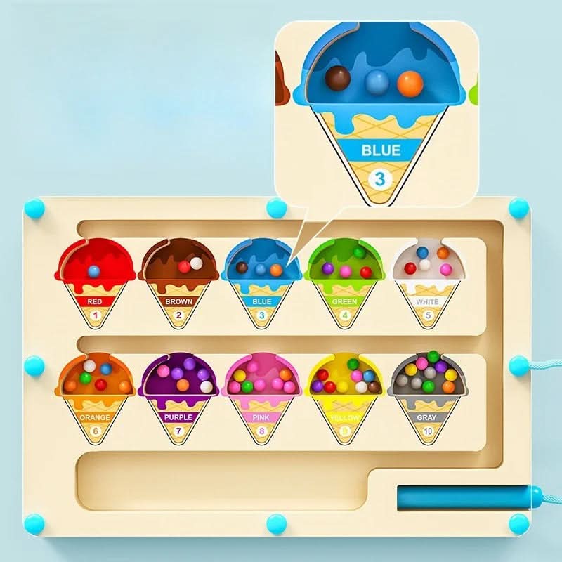 HueQuest Magnetic Color and Number Game for Kids Aged 3 and Up