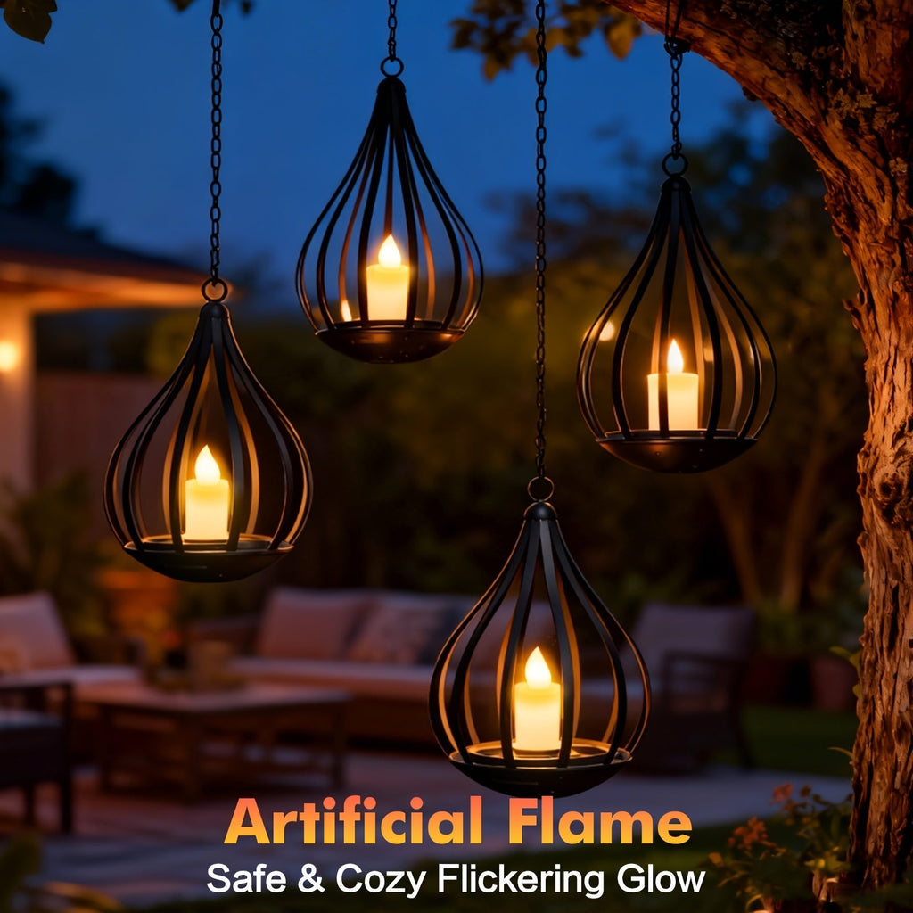 Hanging Solar Candle Lantern