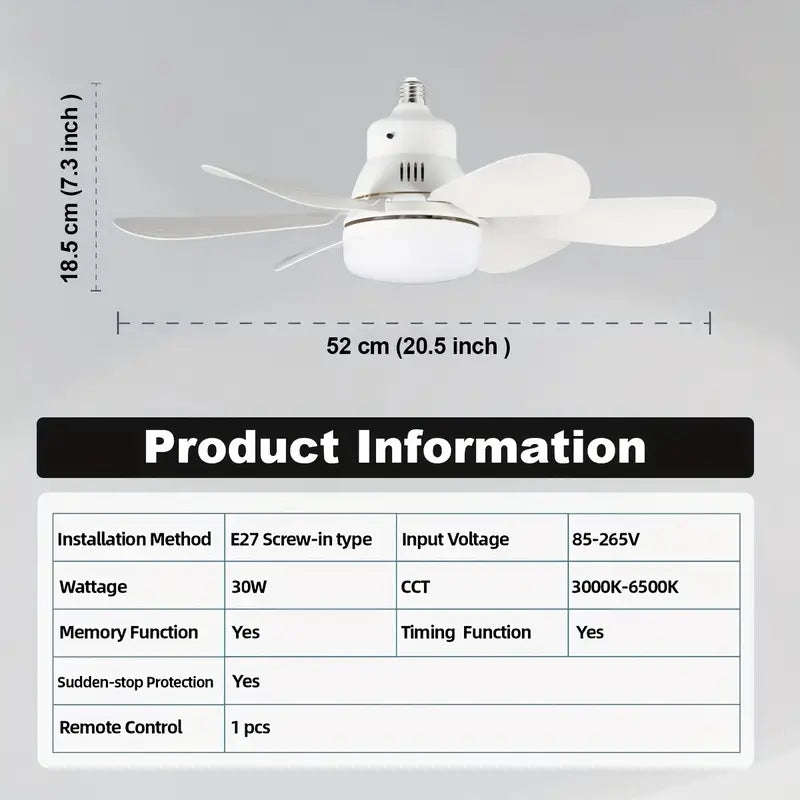 Lumera Ceiling Fan Lamp