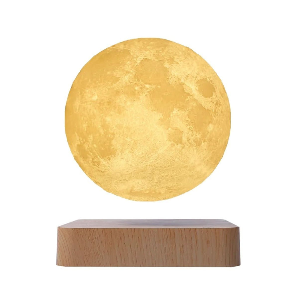 LunaWisp Floating Moon Lamp With Three Light Colors And Magnetic Suspension