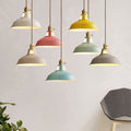 AuroraForge Multicolor Pendant Light Fixture With Barn Shade