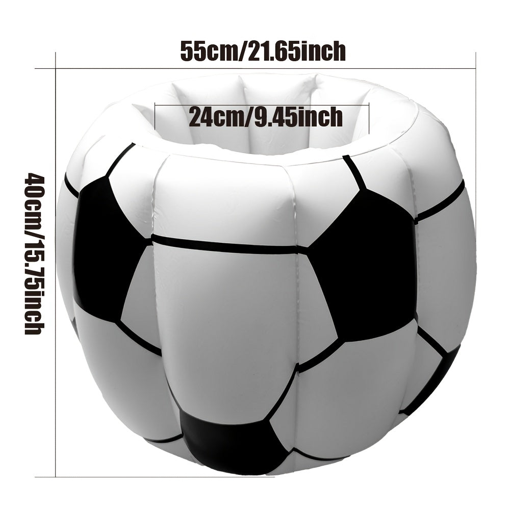 Inflatable Soccer Ice Bucket Party Cooler Set