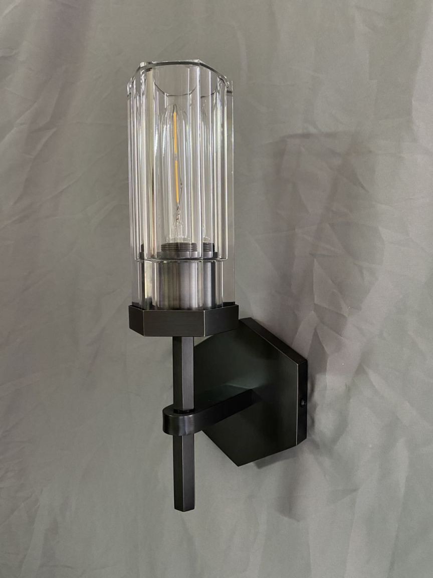 Elegantní LED nástěnné svítidlo AI Lerb s krystalovými stínidly do obývacích pokojů