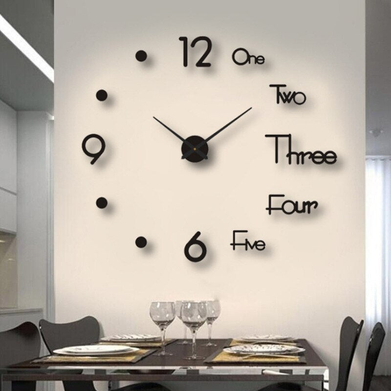 KreativDesign Artistic DIY Clock For Walls With Color And Size Options