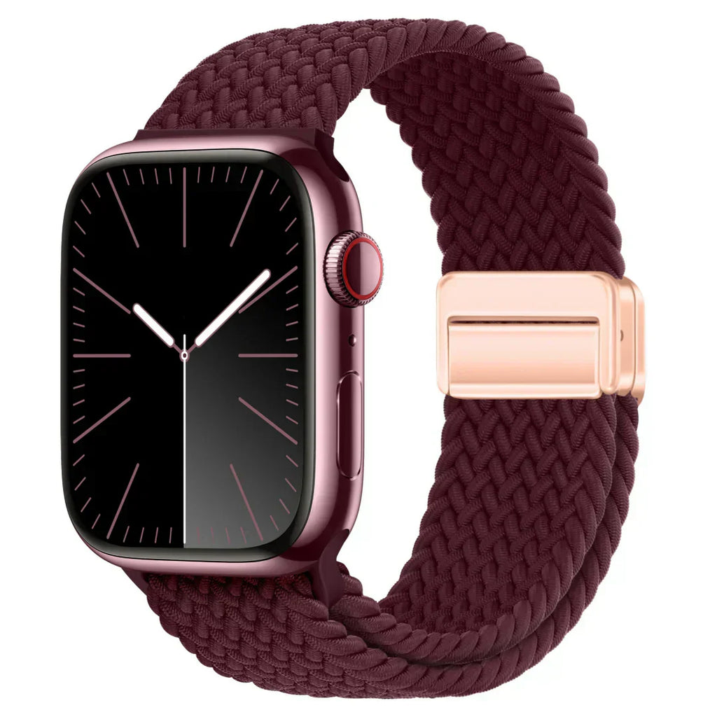 Bracelet Apple Watch avec fermeture magnétique en nylon pour un ajustement sécurisé