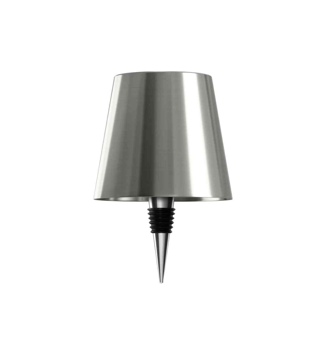 Aluminium LED-fleslamp, oplaadbare tafellamp voor wijnflessen, warm licht