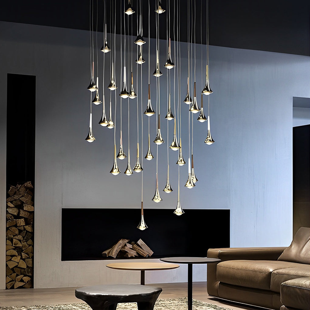 AquaLight Scandinavian Pendant Lamp In Water Drop Form Light