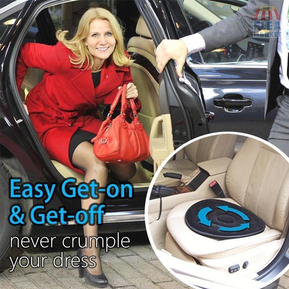 360 Degree Swivel Memory Foam Seat Cushion For Car, Office, Home Non-Slip Ergonomic Support