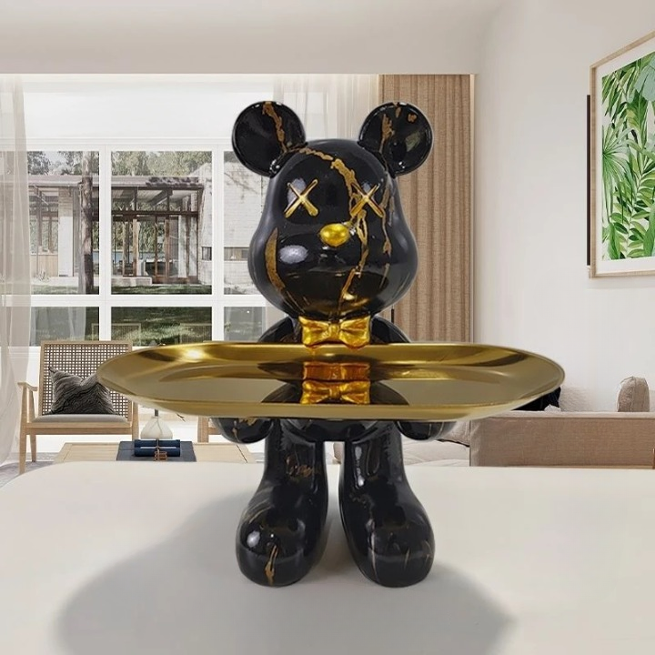 Hjemme Øl Kunstnerisk Dekorationsbakke Statuer Til Nøgler Og Små Skatte