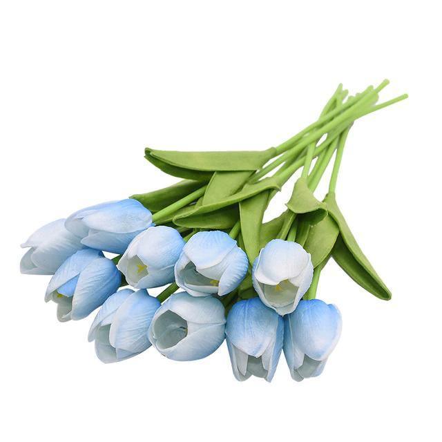Flores Artificiales de Tulipanes Falsos de 10 Piezas