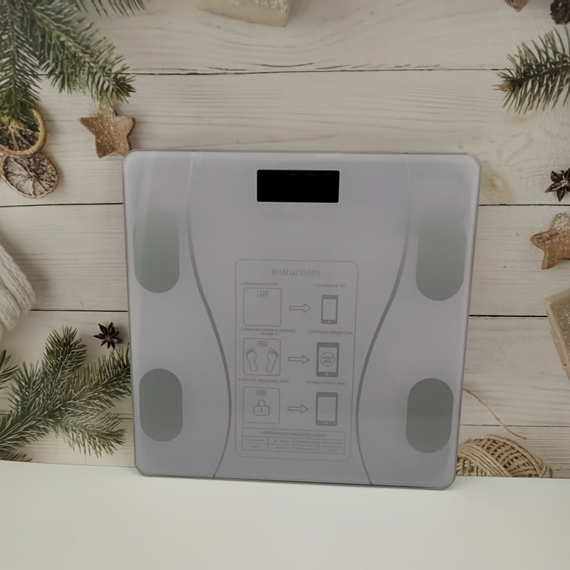 Chytrá váha na tělesnou hmotnost s LCD displejem pro každodenní sledování zdraví